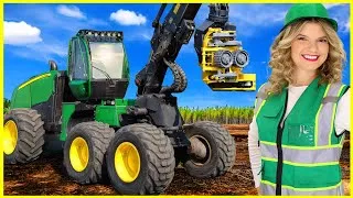 Thumbnail: Forestry Trucks for Kids | Logging Trucks for Toddlers | Speedie DiDi Toddler Learning Video |Bruder