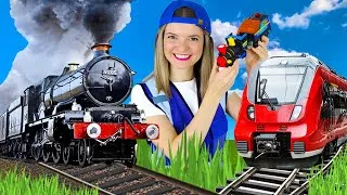 Thumbnail: Trains for Kids | Steam Train, Electric Train and Toy Train | Speedie DiDi Trains for Toddlers