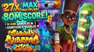 Thumbnail: 🔥 I Reached 27X MULTIPLIER & 80 MILLION SCORE! | Subway Surfers City 2026