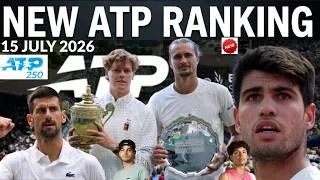 Thumbnail: NEW Updated ATP Rankings REVEALED!:  Carlos Alcaraz slated to return at Cincinnati Open.