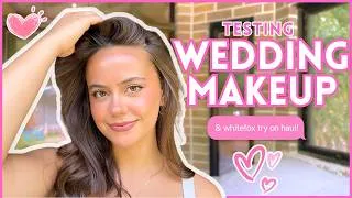 Thumbnail: TESTING NEW WEDDING MAKEUP LOOKS (+ whitefox try on haul code SPENCERYT for 30% off)