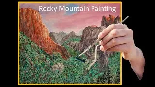Thumbnail: Rocky Mountain Valley - Oil painting