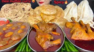 Thumbnail: EATING PURI MUTTON CURRY,LACHHA PARATHA,CHICKEN CURRY,RUMALI ROTI,EGG CURRY 