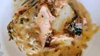 Thumbnail: Creamy Tuscan Salmon Recipe | Easy One Pan Dinner Idea | 30 minute meal