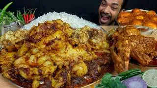 Thumbnail: Eating Show Mutton Fat Curry With Rice , Spicy Chicken Curry Egg Masala Mukbang Asmr Video