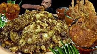 Thumbnail: Eating Show Mutton Fat Curry With Rice Challenge Spicy Chicken Leg Piece Curry Egg Fry MukbangAsmr