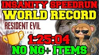 Thumbnail: Resident Evil 9: Requiem Insanity NO NG+ Speedrun 1:25:04 (WORLD RECORD)
