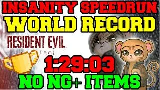 Thumbnail: Resident Evil 9: Requiem Insanity NO NG+ Speedrun 1:29:03 (FORMER WORLD RECORD)