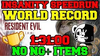 Thumbnail: Resident Evil 9: Requiem Insanity NO NG+ Speedrun 1:31:00 (FORMER WORLD RECORD)