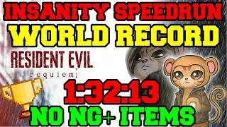 Thumbnail: Resident Evil 9: Requiem Insanity NO NG+ Speedrun 1:32:13 (FORMER WORLD RECORD)