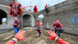 Thumbnail: Team Spider-Man Confronts Lord Satan During a Criminal Hunt at a Ruined Amphitheater ( Action POV )