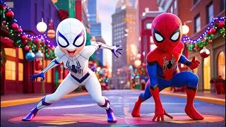 Thumbnail: Spider-Man & Spider-Gwen Save Christmas Town! 🎄🕷️| Marvel's Spidey and His Amazing Friends