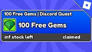Thumbnail: [UGC EVENT] HOW TO GET 100 FREE GEMS (DISCORD QUEST) IN SPIIDER UGC HUB