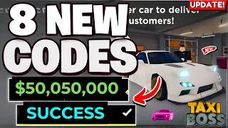 Thumbnail: ⚠️NEW!! [CODE] ⚠️ TAXI BOSS CODES JULY 2026 | ROBLOX TAXI BOSS CODES 2026