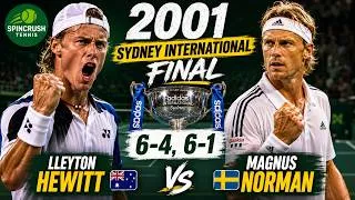 Thumbnail: Lleyton Hewitt vs Magnus Norman | 2001 Adidas International (Sydney International) Final Highlights
