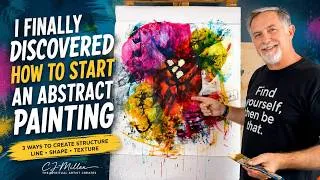 Thumbnail: How to Start an Abstract Painting with Line, Shape and Texture