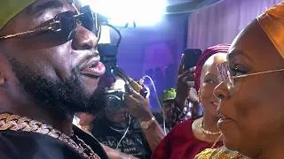 Thumbnail: How Davido greeted Gov. Dapo Abiodun wife and her children got many talking at her 60th Birthday