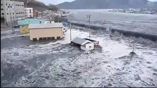 Thumbnail: Tsunami in Japan 2011 - 4K Enhanced with AI - Miyako City Hal【日本における津波