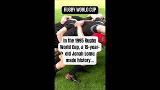 Thumbnail: 🏉 A giant on the field and a legend forever! Jonah Lomu 💪 #RugbyIcon