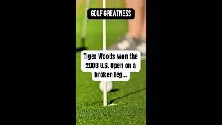Thumbnail: 🐅 Broken leg? No problem! Tiger Woods’ legendary victory 🏆 #GOAT