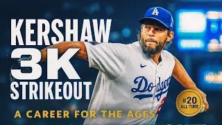 Thumbnail: A slider, a milestone and a heartfelt thank you: Kershaw’s 3,000th strikeout.