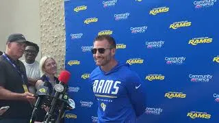 Thumbnail: #Rams head coach Sean McVay on Aaron Donald, Myles Garrett, and the opening of training camp. 