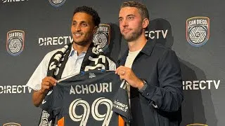 Thumbnail: San Diego FC Elias Achouri introductory press conference