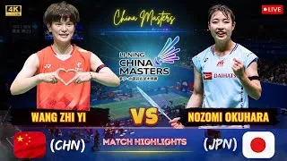 Thumbnail: Badminton China Masters 🔴 Wang Zhi Yi (China) vs Nozomi Okuhara (Japan) | Women,s Singles 2026
