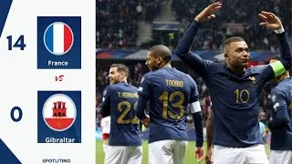 Thumbnail: France destroyed Gibraltar, winning 14-0