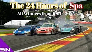 Thumbnail: Every Winning Car from The 24 Hours Of Spa ( 1924 - 2025 ) NEW VERSION !