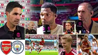 Thumbnail: "Arsenal is a Nightmare for Man City!!" Mikel Arteta & Odegaard reacts after Smashing Man City 🔥