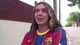 Thumbnail: MESSI AND THE FANS IN TEARS - EMOTIONAL MESSI CRYING AT BARCELONA FAREWELL #messi# Barcelona