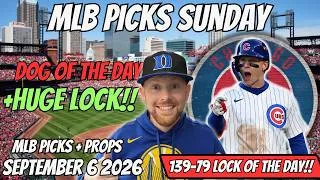 Thumbnail: MLB Picks Today Sunday 9/6/2026 | Free MLB Best Bets, Player Props, and Predictions