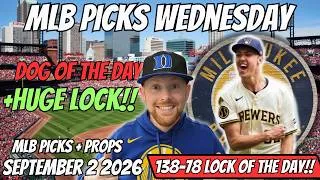 Thumbnail: MLB Picks Today Wednesday 9/2/2026 | Free MLB Best Bets, Player Props, and Predictions