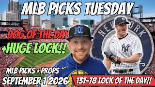 Thumbnail: MLB Picks Today Tuesday 9/1/2026 | Free MLB Best Bets, Player Props, and Predictions
