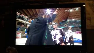 Thumbnail: Guy Boucher attacks Referee verbally | Spengler Cup 2014 | Team Canada vs Genève-Servette HC