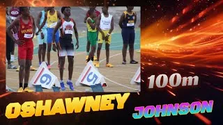 Thumbnail: Oshawney Johnson showed he is a champion when he ran in Jamaica at the national stadium meet.