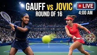 Thumbnail:  Coco Gauff vs Iva Jovic | US Open 2026 Round of 16 | 4:00 AM