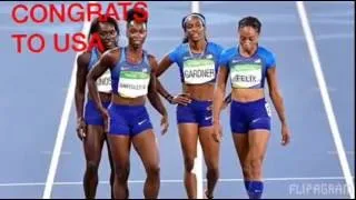 Thumbnail: USA Wins Women's 4x100 relay final at Rio Olympics 2016 | Highlights | HD
