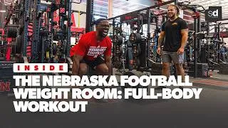 Thumbnail: Inside the NEBRASKA FOOTBALL WEIGHT ROOM: “Full-Body Strength & Power” Workout | Gym U
