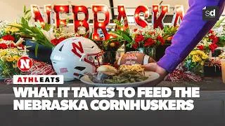 Thumbnail: What it Takes to FEED the NEBRASKA CORNHUSKERS | AthlEATS