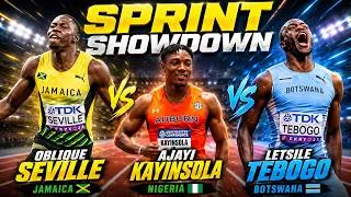 Thumbnail: Oblique Seville 🇯🇲 vs Tebogo vs Ajayi | Men's 100m | London Diamond League 2026 | Jamaica | DTM