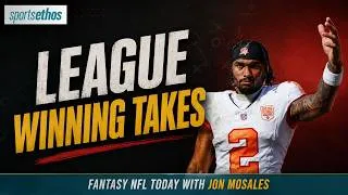 Thumbnail: 32 Bold Fantasy Football Predictions That Could Win You Your League 🏆