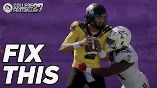 Thumbnail: Why You Keep Getting Sacked In College Football 27 | Blocking Tips & Tricks