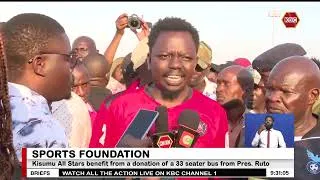 Thumbnail: George Ruto delivers  bus to Kisumu All Stars