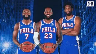 Thumbnail: Lebron James goes to Sixers to “energize” fan base!! #nba #basketball 