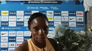 Thumbnail: Tina Clayton dominates DL Final in 10.93 – Winning here means a lot, I did it in honour of my coach