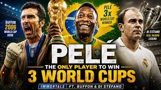 Thumbnail: Pelé Story — The Only Footballer To Win Three World Cups | Immortals ft. Buffon & Di Stéfano