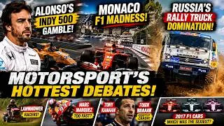 Thumbnail: Alonso’s Indy 500 Gamble, Monaco F1 Madness & Russia’s Rally Truckers | Sports Burning Issues