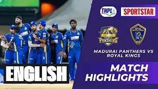 Thumbnail: TNPL 2026 | Highlights | Madurai Panthers Storm into Qualifier 1! | 72-Run Win Eliminates Nellai
